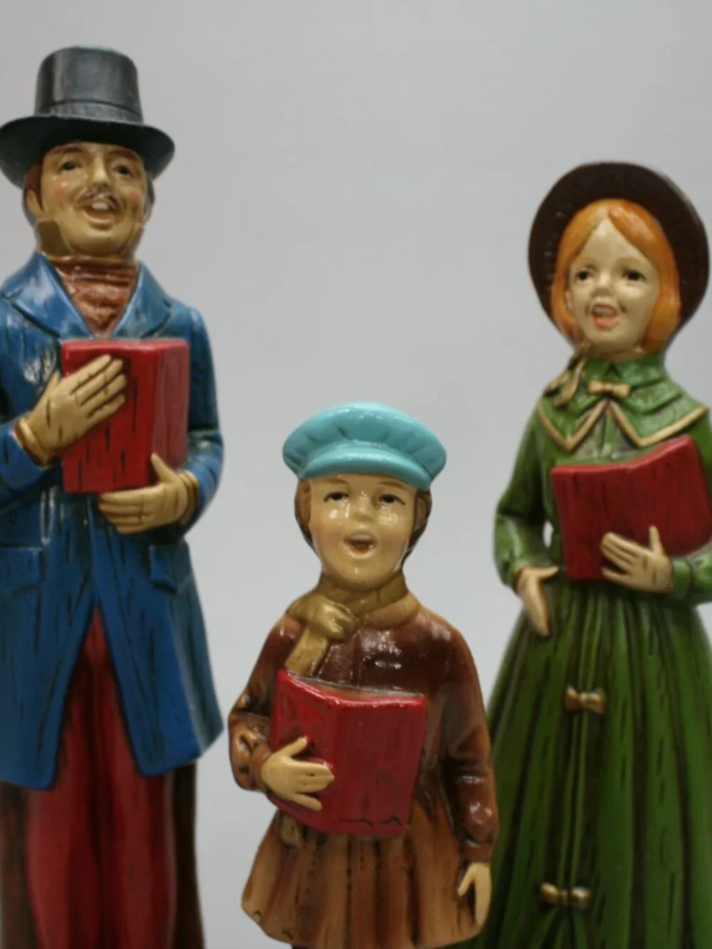 ​Vintage Set 3 Singing Songs Family Carolers Victorian Christmas Figures - Japan